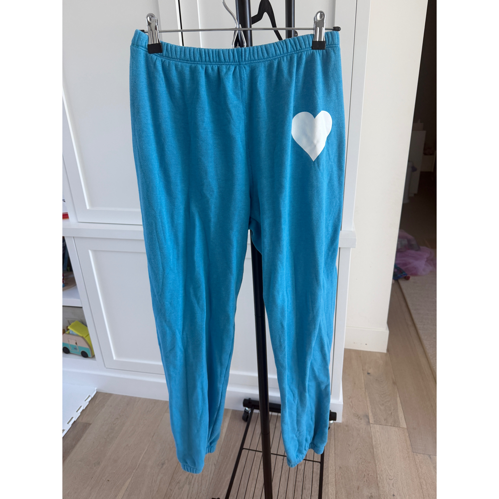 SPRWMN Blue Sweatshirt and Sweatpants Set with White Heart - Picture 5 of 7